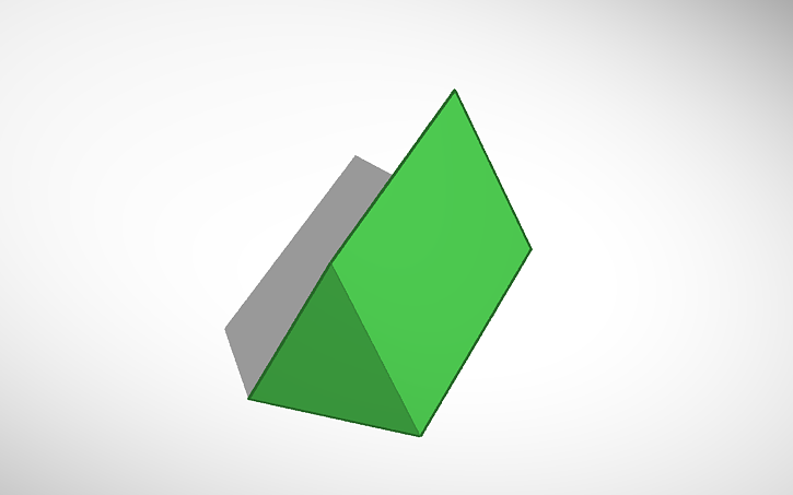 3D design Prisma a base triangolare Tinkercad