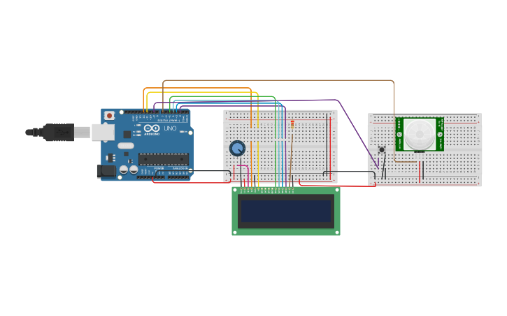 Circuit design sensor infrarrojo | Tinkercad