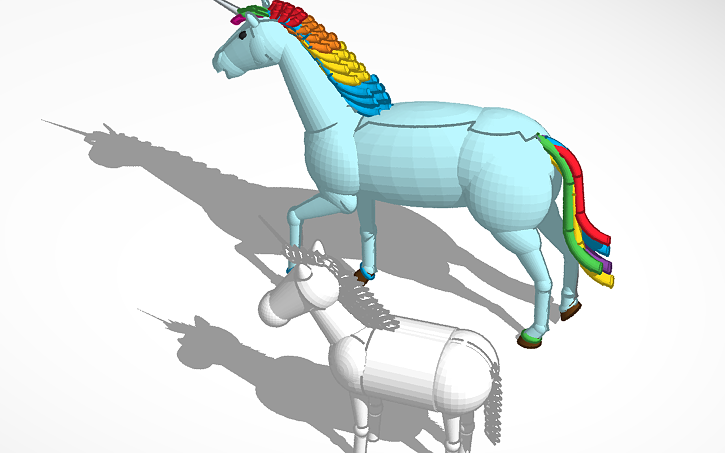 3D design the unicorn | Tinkercad
