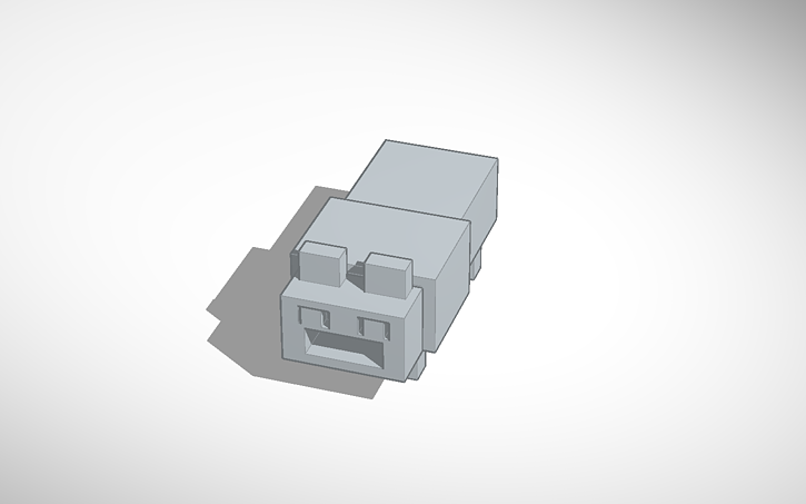 Minecraft Wolf Usb Drive Tinkercad Minecraft Wolf Usb Drive Tinkercad