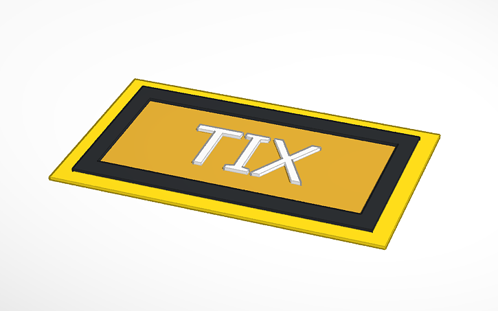 Roblox Tix Tinkercad - roblox tix logo