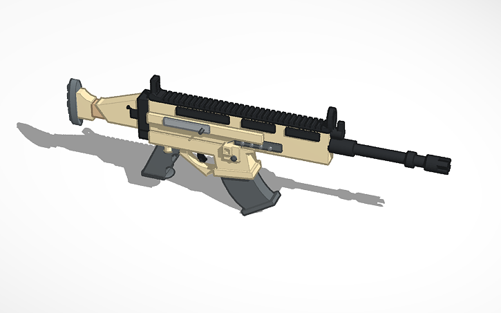 3D design fortnite scar | Tinkercad