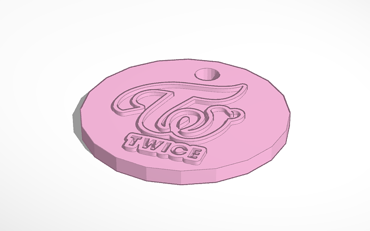 Twice Logo Badge Tinkercad