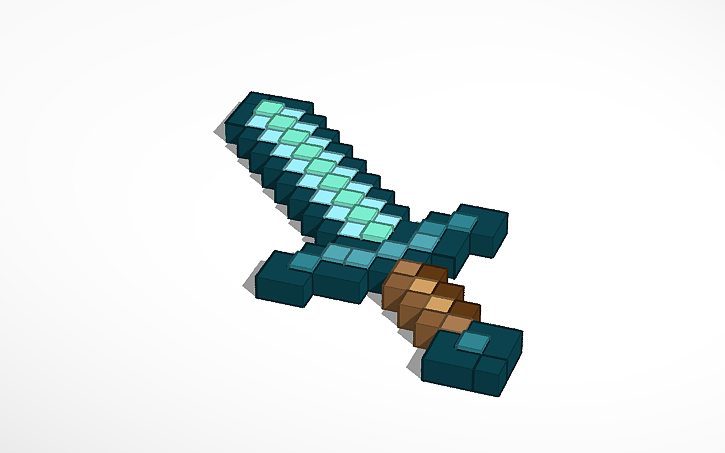 Minecraft Sword Tinkercad