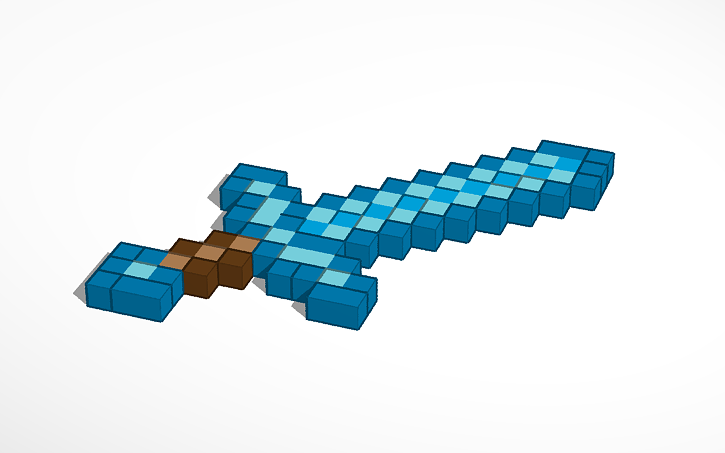 Minecraft Sword Tinkercad