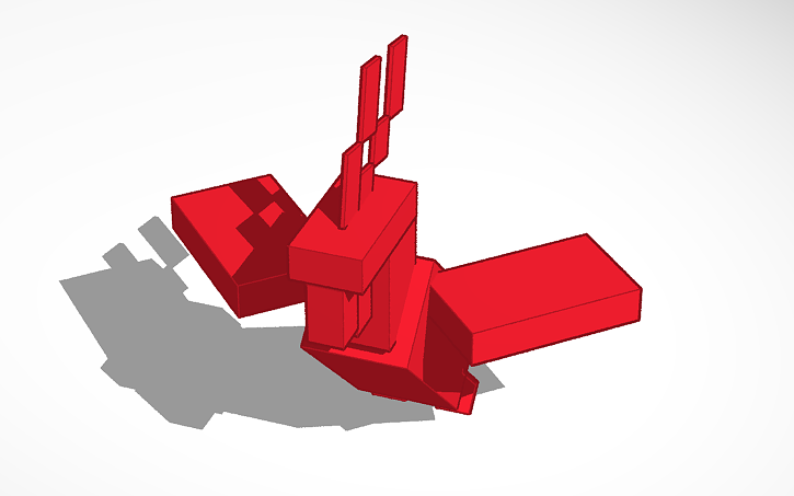 Minecraft Parrot Flying Tinkercad Minecraft Parrot Flying Tinkercad