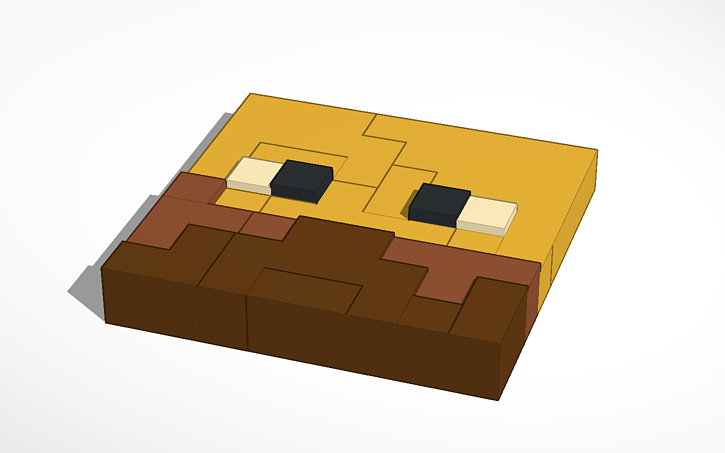 Minecraft Blaze Face Tinkercad