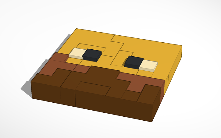 Minecraft Blaze Face Tinkercad Minecraft Blaze Face Tinkercad