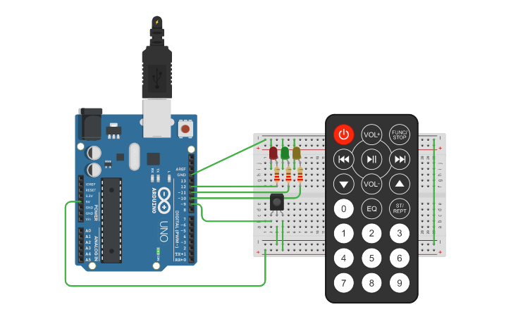 Circuit design IOT_LAB14 | Tinkercad image.