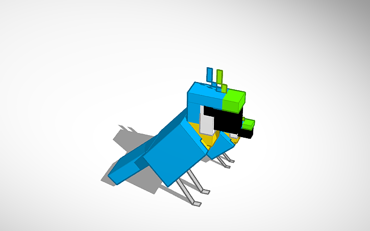 Minecraft Parrot Lol Tinkercad Minecraft Parrot Lol Tinkercad