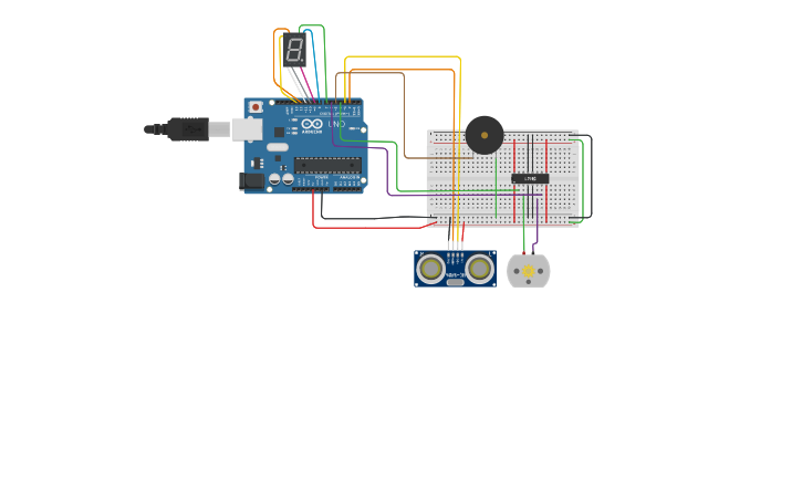 Circuit design SMART WATER TANK MONITORING SYSTEM | Tinkercad