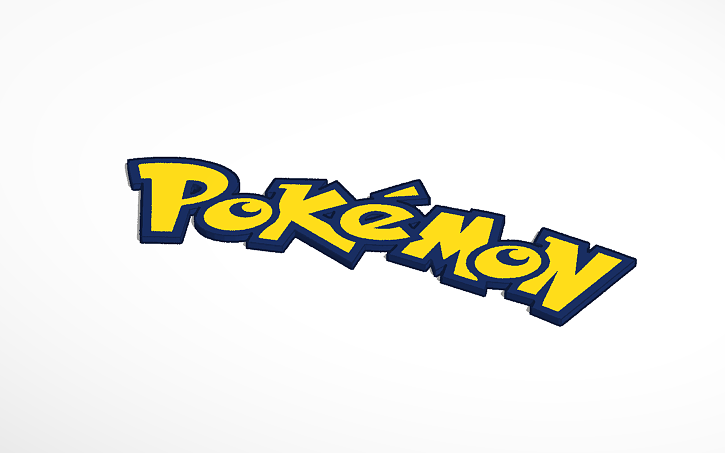 Pokemon Logo Tinkercad Pokemon Logo Tinkercad
