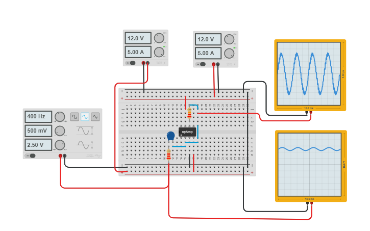 Circuit design Circuito 2.1 - Practica 11 | Tinkercad