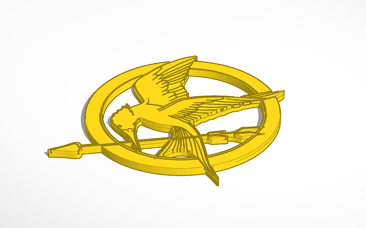Download Mockingjay Pin Tinkercad