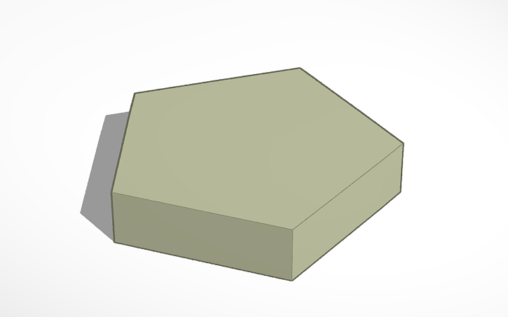 3D Design Pentagon Tinkercad