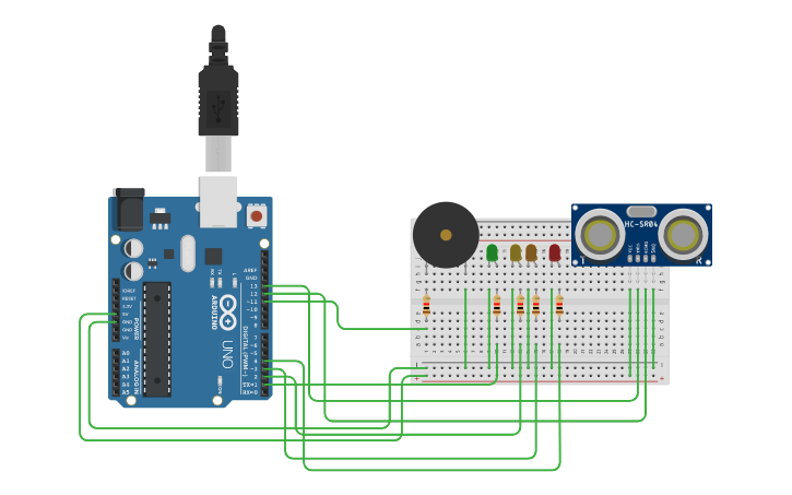 Circuit design WATER SENSOR Hariharan | Tinkercad