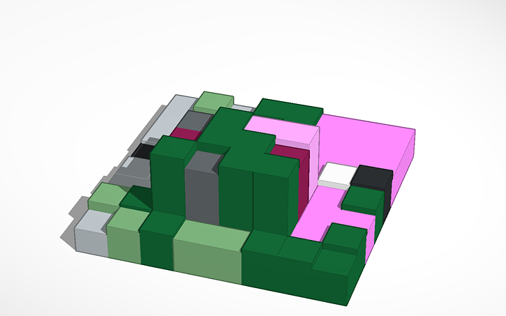 Minecraft Zombie Pigman Face Tinkercad Minecraft Zombie Pigman Face Tinkercad