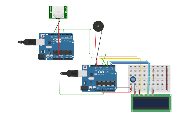 Circuit design Arduino Alarm System | Tinkercad