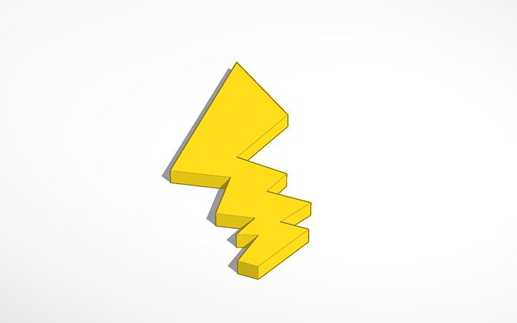 Pikachu S Tail Tinkercad Pikachu S Tail Tinkercad